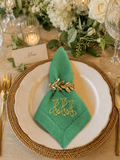 Wedding Napkins with Custom Monogram Embroidery