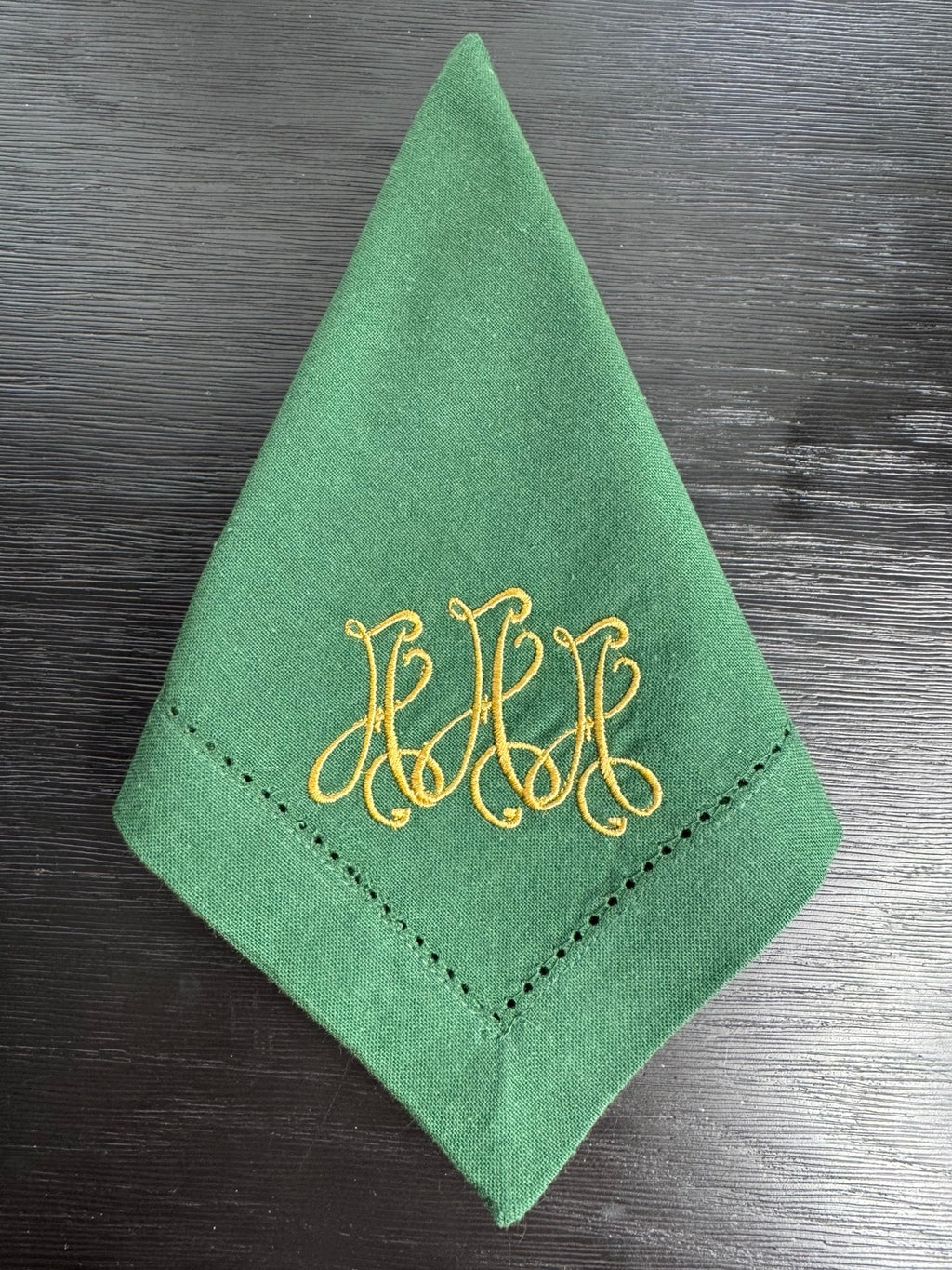 Wedding Napkins with Custom Monogram Embroidery